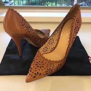 Kate Spade Lana Tan Floral Heels